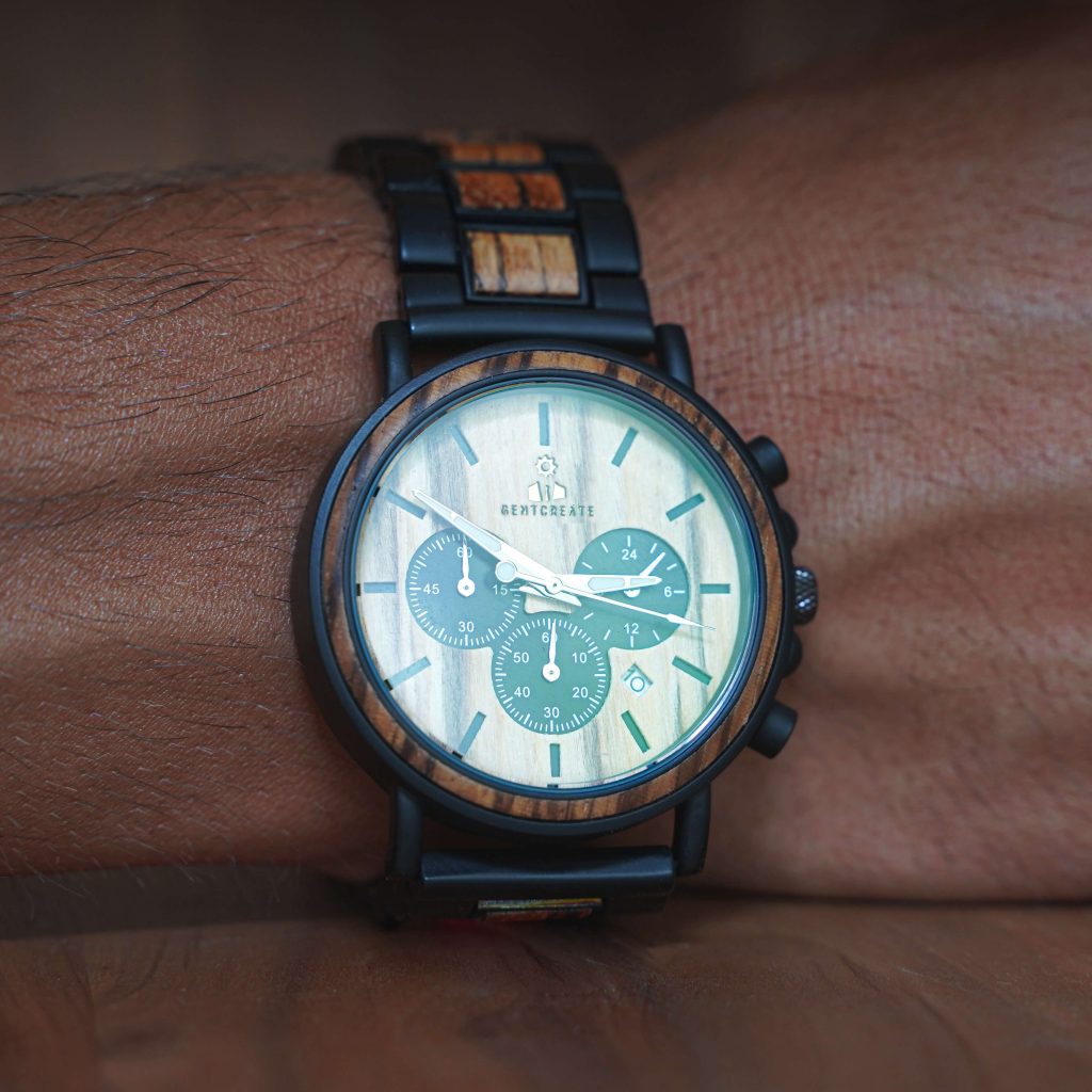 montre en bois